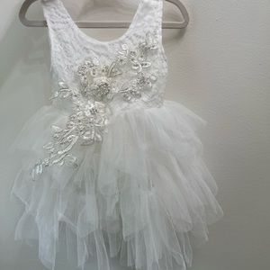 Tulle lace embroidered baby girl dress